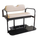 EZGO RXV Golf Cart Rear Flip Seat Kit with Steel Frame | Compatible with 2008 and Newer EZGO RXV Models