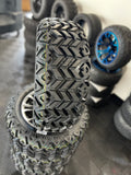 14” GOLF CART ‘VECTOR’ WHEELS WITH 23” ALL TERRAIN TIRES SET