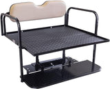 CLUB CAR PRECEDENT GOLF CART REAR FLIP SEAT KIT WITH STEEL FRAME | COMPATIBLE WITH 2004-UP MODELS (BUFF)