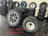 14” GOLF CART ‘VECTOR’ WHEELS WITH 23” ALL TERRAIN TIRES SET