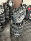 14” GOLF CART ‘VECTOR’ WHEELS WITH 23” ALL TERRAIN TIRES SET