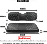 Universal Golf Cart Back Seat Covers- Black