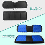 UNIVERSAL GOLF CART BACK SEAT COVERS- Black and Blue