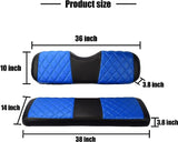 UNIVERSAL GOLF CART BACK SEAT COVERS- Black and Blue