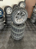 14” GOLF CART ‘VECTOR’ WHEELS WITH 23” ALL TERRAIN TIRES SET