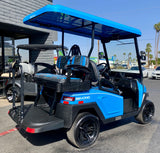 2025 Bintelli Beyond LITE 4 Passenger Golf Cart in Ocean Blue with New 105ah Lithium Battery