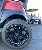 2020 CLUB CAR - TEMPO IN MAROON 4PR GOLF CART W/ NEW LITHIUM BATTERY & CUSTOM WHEELS