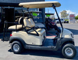 2019 CLUB CAR TEMPO 4 PASSENGER ELECTRIC GOLF CART IN BEIGE