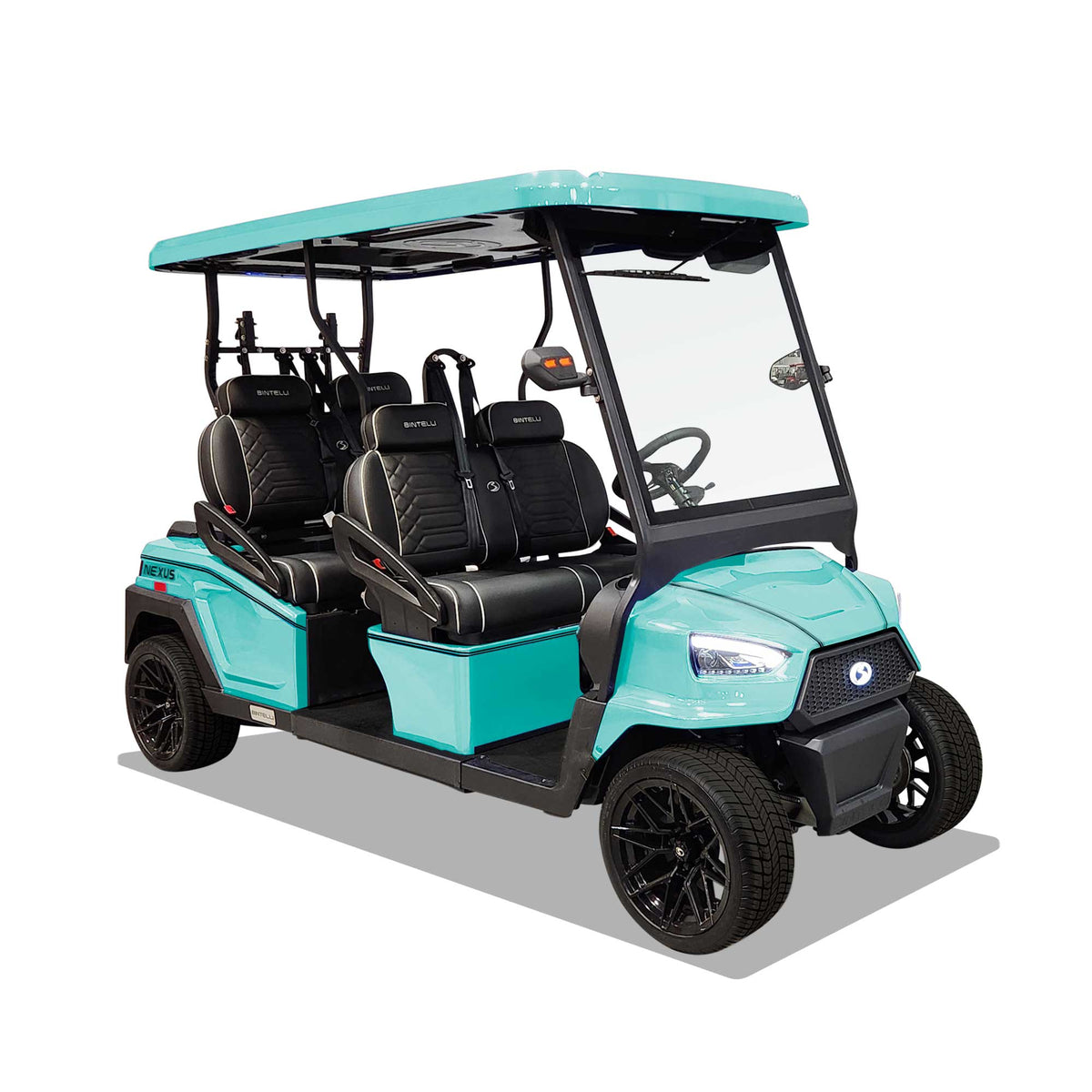 2026 Bintelli Nexus 4 Passenger in Mint – The Golf Cart Farm
