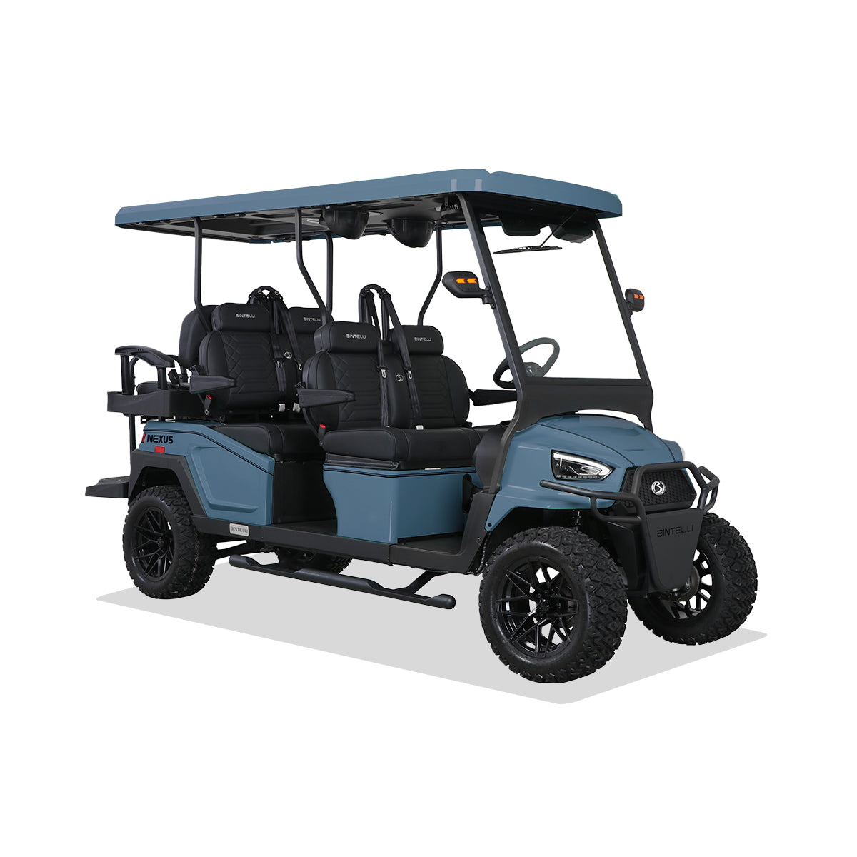 2026 Bintelli Nexus Lifted 6 Passenger in Anvil – The Golf Cart Farm