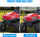 NOKINS for Club Car Tempo LED Light Kit, Golf Cart Deluxe Headlight, Low/High Beam Adjustment,QC3.0 USB Charging, Turn Signal, Tail Light, 20A DC Converter