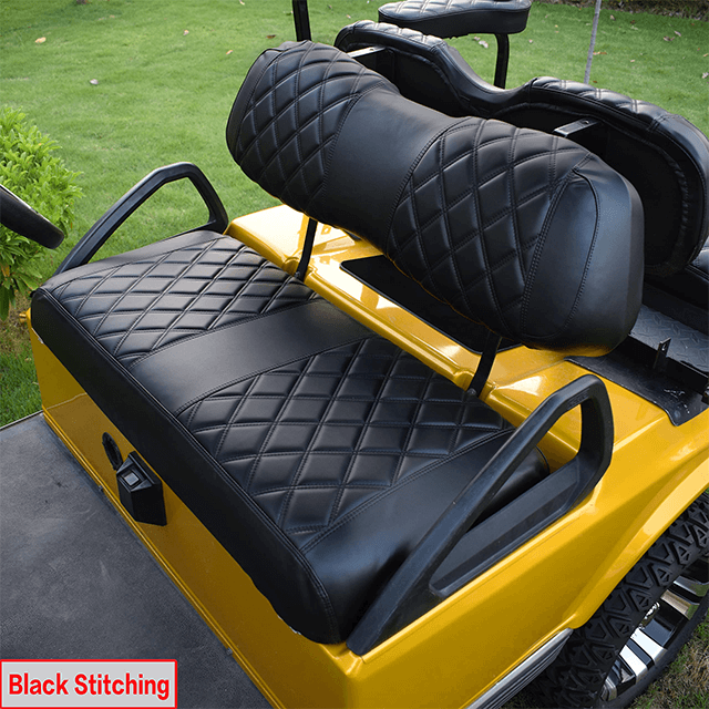 Golf Cart Farm- Club Car DS Diamond Seat Cover- Black