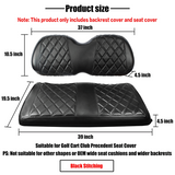 Golf Cart Farm- Club Car Precedent Seat Cover- Black