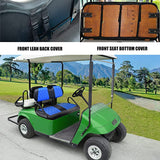 Golf Cart Farm- TXT Diamond Seat Cover- Black w/ Blue
