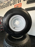 Set of 4 Golf Cart Tires and Wheels (pre-mounted)
