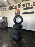 Set of 4 Golf Cart Tires and Wheels (pre-mounted)