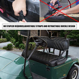 Golf Cart Farm- Club Car Precedent Seat Cover- Black w/ Brown