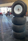 Set of 4 Golf Cart Tires and Wheels (pre-mounted)