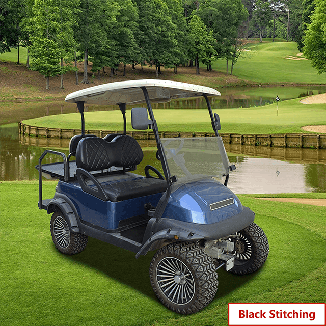 Golf Cart Farm- Club Car DS Diamond Seat Cover- Black