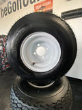 Set of 4 Golf Cart Tires and Wheels (pre-mounted)