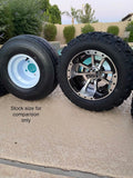 10” STORM TROOPER GOLF CART WHEELS AND ALL TERRAIN TIRES