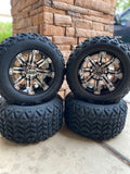 10” Tempest Golf Cart Wheels and All Terrain Tires