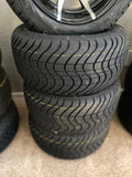 12” Kraken Golf Cart Wheels Mounted to 215/40-12 Low Profile Tires
