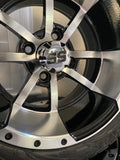 12” Storm Trooper Golf Cart Wheels Mounted to 215/40-12 Low Profile Tires
