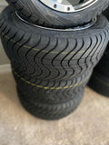 12” Storm Trooper Golf Cart Wheels Mounted to 215/40-12 Low Profile Tires