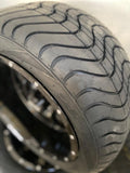 12” Night Stalker Golf Cart Wheels Mounted to 215/40-12 Low Profile Tires