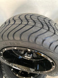 12” Night Stalker Golf Cart Wheels Mounted to 215/40-12 Low Profile Tires
