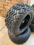 10” VAMPIRE GOLF CART WHEELS AND ALL TERRAIN TIRES