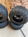 10” VAMPIRE GOLF CART WHEELS AND ALL TERRAIN TIRES