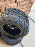 10” VAMPIRE GOLF CART WHEELS AND ALL TERRAIN TIRES