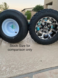 10” VORTEX GOLF CART WHEELS AND ALL TERRAIN TIRES