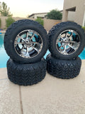 10” STORM TROOPER GOLF CART WHEELS AND ALL TERRAIN TIRES