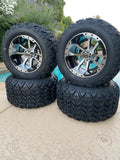 10” STORM TROOPER GOLF CART WHEELS AND ALL TERRAIN TIRES