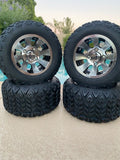 10” REVOLVER GOLF CART WHEELS AND ALL TERRAIN TIRES