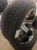 14” TERMINATOR- GOLF CART WHEELS MOUNTED TO 205/30-14 LOW PROFILE TIRES
