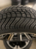 14” TERMINATOR- GOLF CART WHEELS MOUNTED TO 205/30-14 LOW PROFILE TIRES