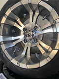 Best Selling - 12" Golf Cart Wheels Mounted to 215/40-12 Low Profile Tires