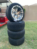 Best Selling - 12" Golf Cart Wheels Mounted to 215/40-12 Low Profile Tires
