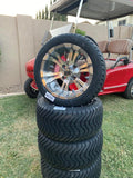Best Selling - 12" Golf Cart Wheels Mounted to 215/40-12 Low Profile Tires