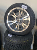 Best Selling - 12" Golf Cart Wheels Mounted to 215/40-12 Low Profile Tires