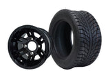 10" Bulldog Black Wheels & Tire Combo