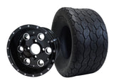 10" Pioneer Black Wheels & Tire Combo