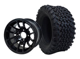 12" Lizard Wheels & Tire Combo