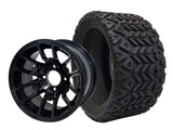 12" Lizard Wheels & Tire Combo