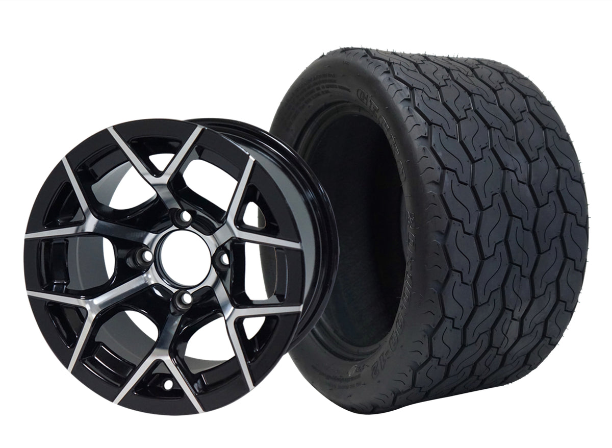 12" Rally Wheels & Tire Combo The Golf Cart Farm