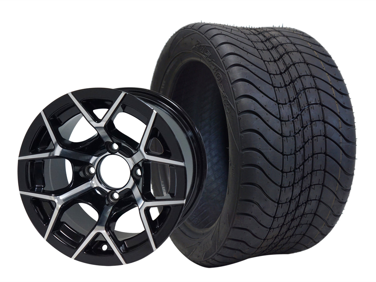 12" Rally Wheels & Tire Combo The Golf Cart Farm